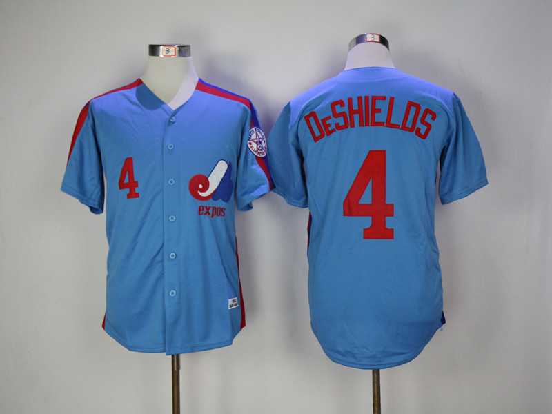 Montreal Expos #4 Delino DeShields Blue Throwback Jersey,We sell and wholesale Montreal Expos #4 Delino DeShields Blue Throwback Jersey on line form chian!